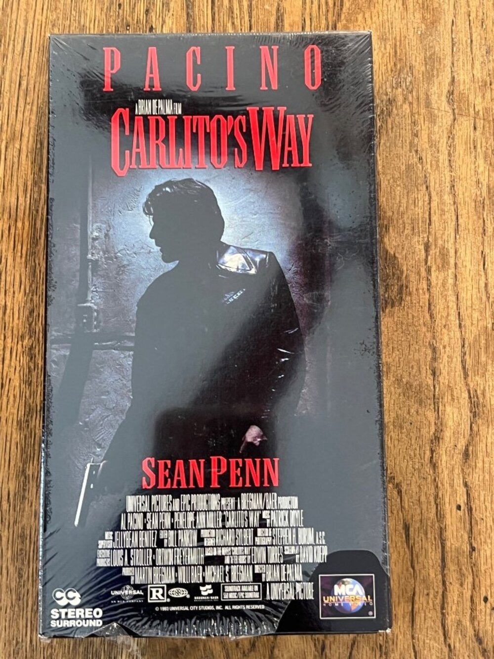 Carlitos Way 1993 Movie VHS Action Drama Al Pacino Sean Penn